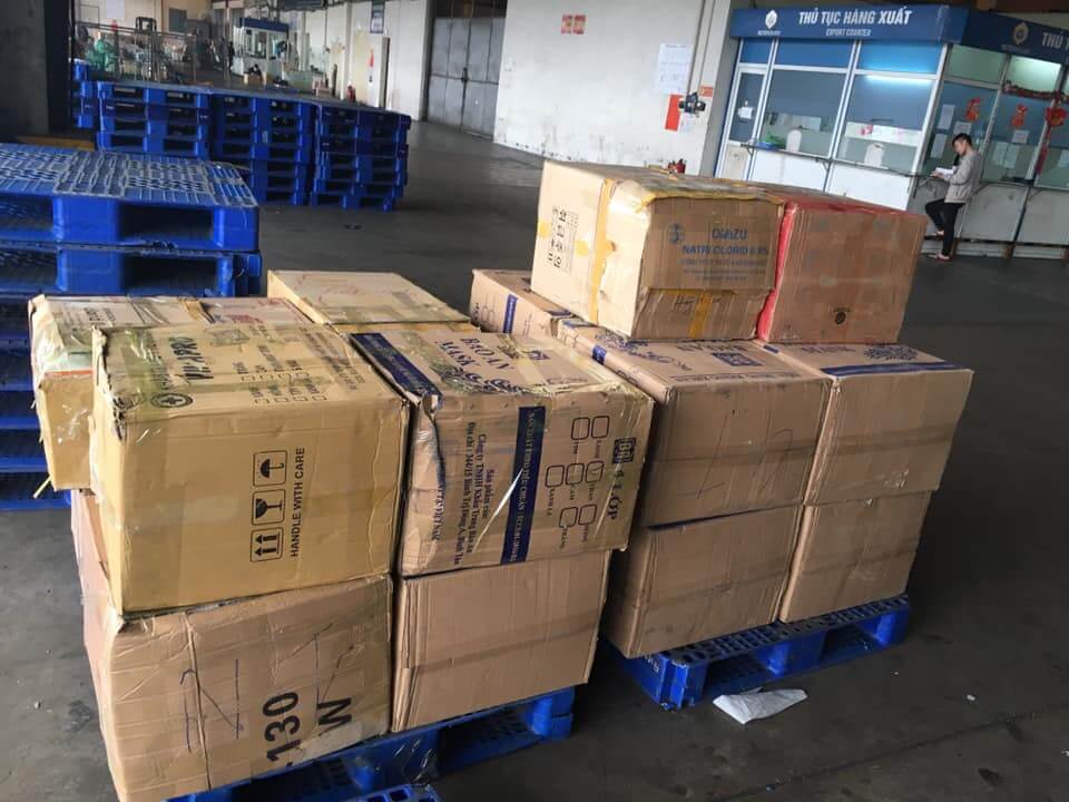 Hàng hóa xuất khẩu tại sân bay Nội Bài